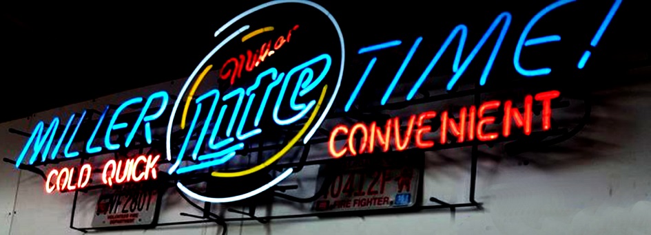 Miller Light Miller Time Cold Quick Neon Sign